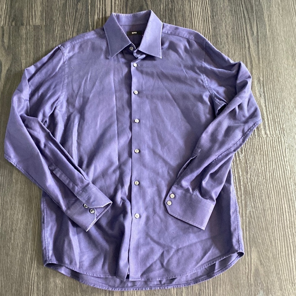 🍍HUGO BOSS🍍BUTTON DOWN🍍44 171/2🍍I-1